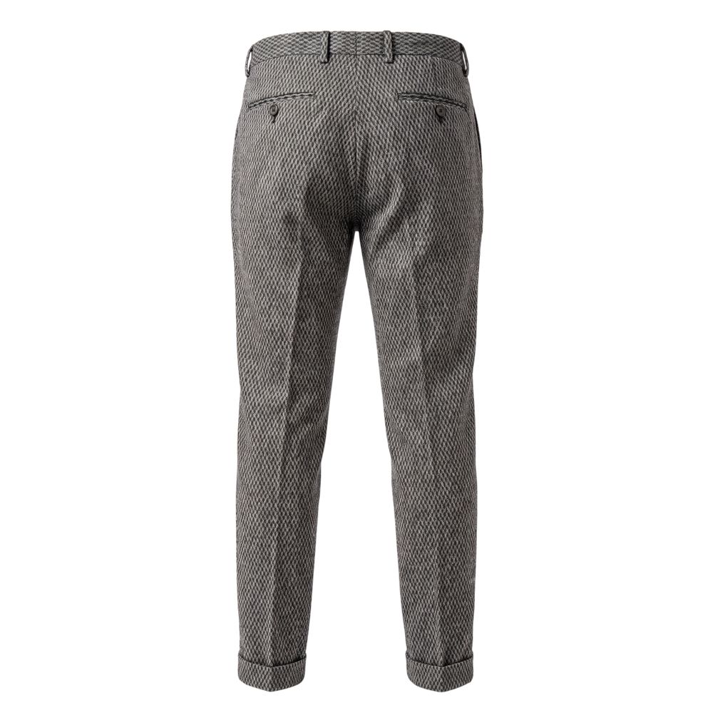 Roberto Pepe Luxury Black Rayon Men Pant