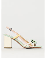 Twinset Blue Patent Leather Platform Sandals
