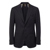 Roberto Pepe Luxury Black Polyester Men Jacket