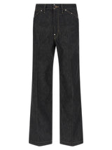 Lemaire Black Cotton Jeans Denim