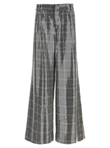 Retrofette Gray Polyester Casual Pants