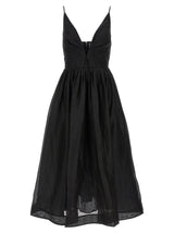 Zimmermann Black Linen Cocktail Dress