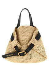 Loewe Beige Raffia Tote Bag
