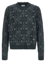 Casablanca Gray Wool Cardigan