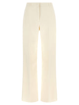 Fendi White Virgin Wool Dress Pants