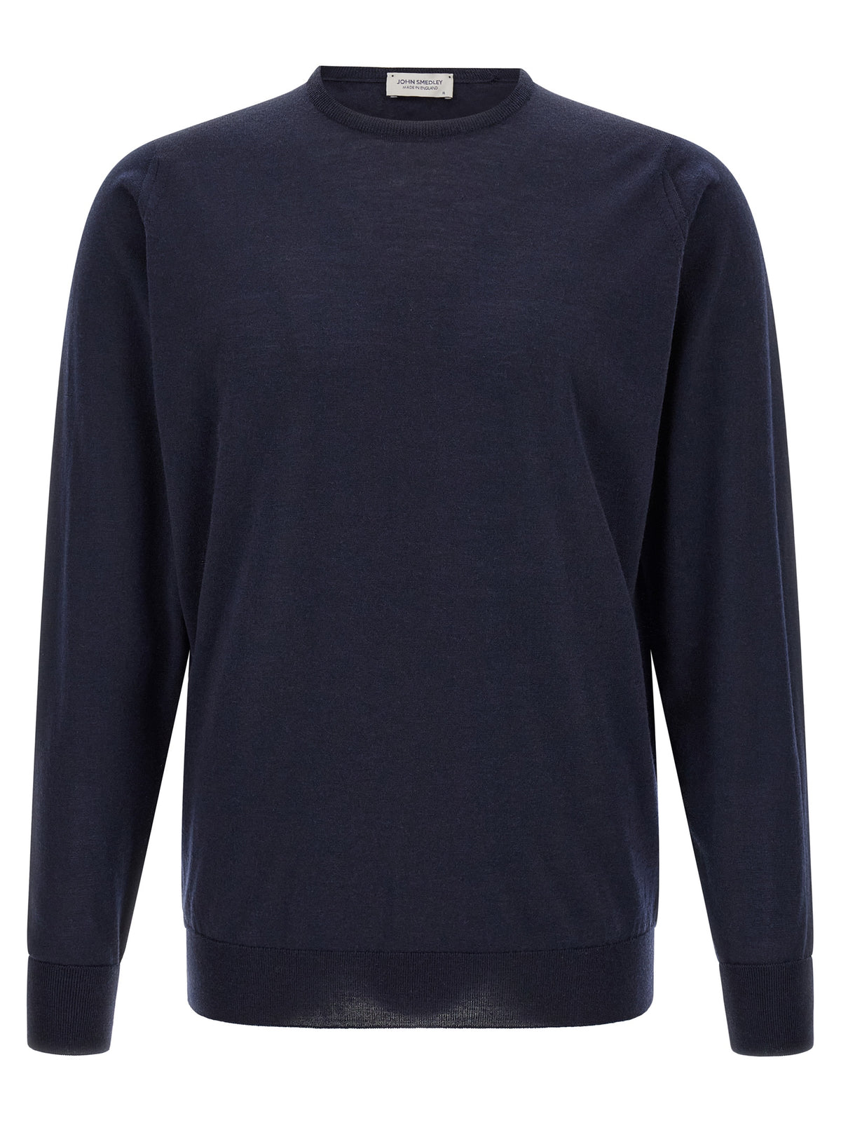 JOHN SMEDLEY Blue Merino Wool Cardigan