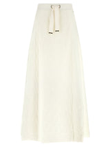 Herno White Polyamide Mini Skirt
