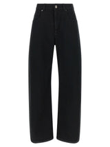 Brunello Cucinelli Black Cotton High-Waisted Jean