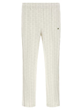 Lacoste White Polyester Joggers (Workout Pants)