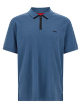 Hugo Boss Blue Cotton Polo Shirt