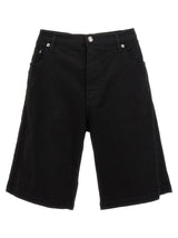 Dolce & Gabbana Black Cotton Bermuda Shorts