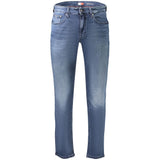 Tommy Hilfiger Blue Cotton Slim Fit Jeans