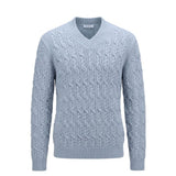 Malo Light Blue Wool Men Sweater