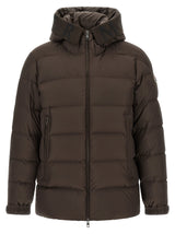 Moncler Brown Polyester Full-Length Jacket
