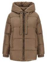 Max Mara Beige Polyester Full-Length Jacket