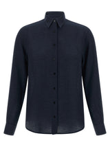 XACUS Blue Viscose Blouse