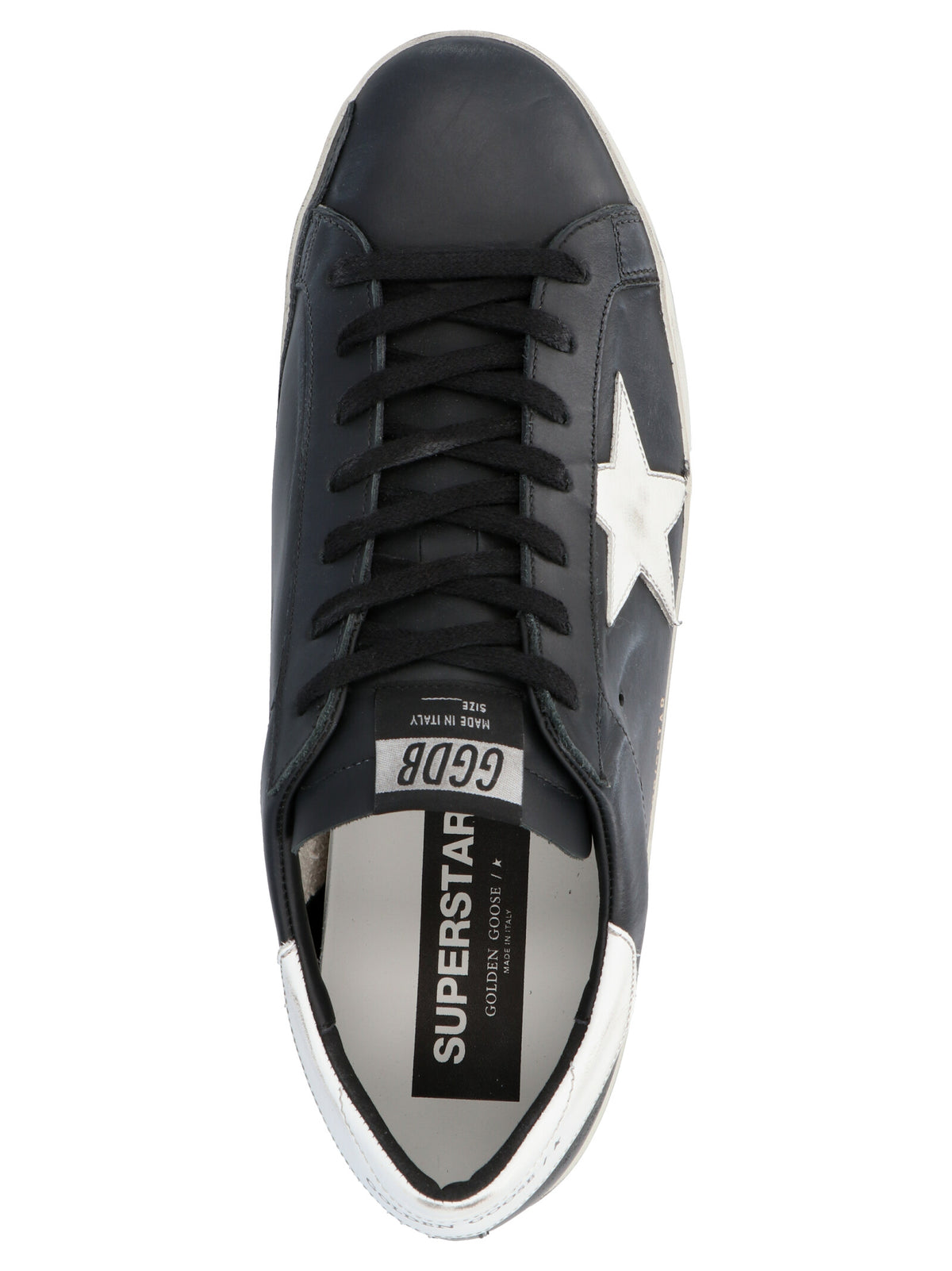 Golden Goose Black Cowhide Low Top Sneakers