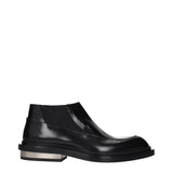 Jil Sander Black Leather Ankle Boots