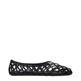 Alaïa Black Leather Ballet Flats