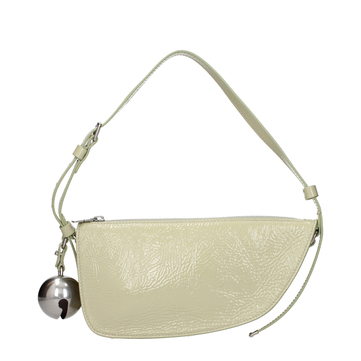 Burberry Green Leather Shoulder Bag - Stylish and Elegant