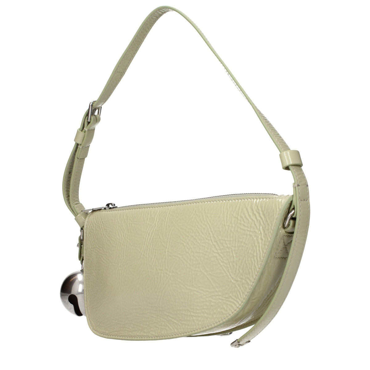 Burberry Green Leather Shoulder Bag - Stylish and Elegant
