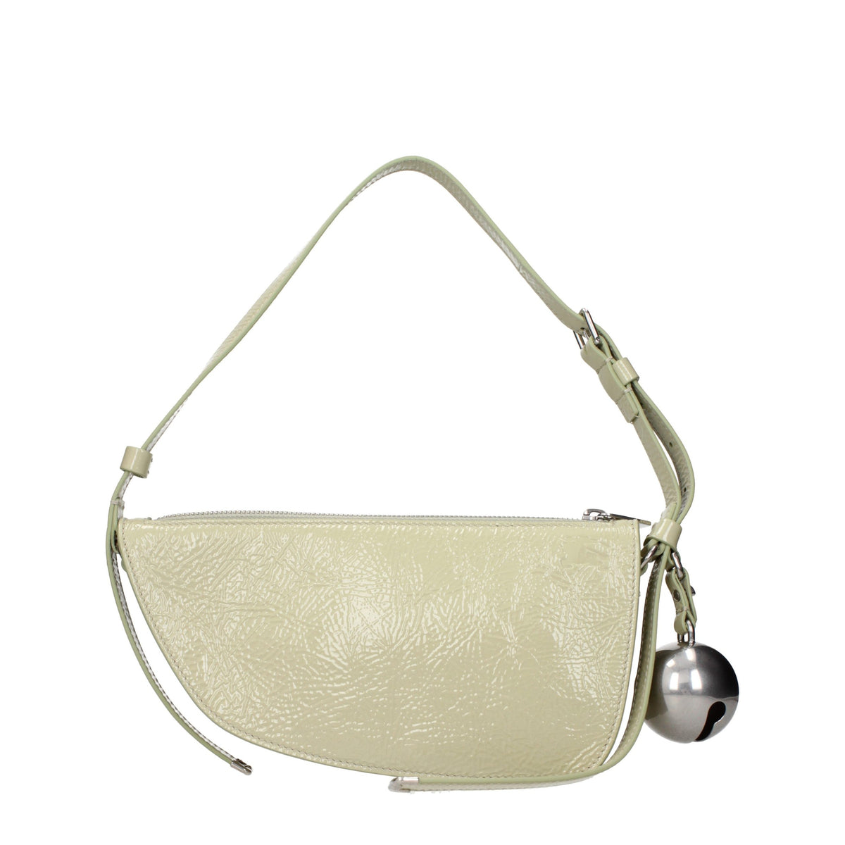 Burberry Green Leather Shoulder Bag - Stylish and Elegant