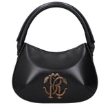 Roberto Cavalli Black Leather Handbag
