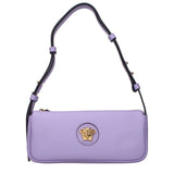 Versace Purple Leather Shoulder Bag