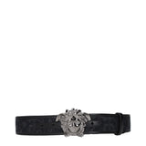 Versace Black Fabric Belt