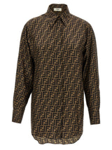 Fendi Brown Silk Blouse