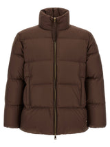 Moncler Brown Polyester Full-Length Jacket