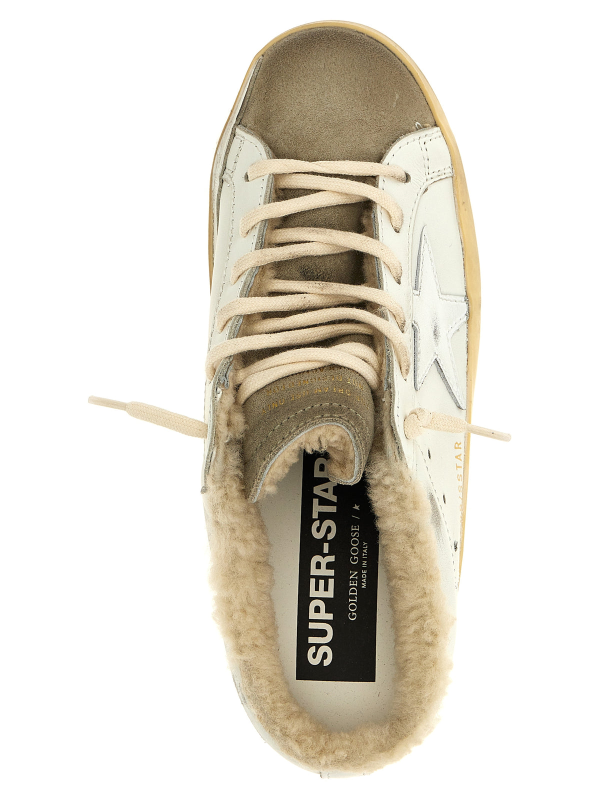 Golden Goose Beige Cowhide Low Top Sneakers