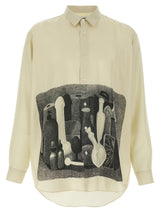 Magliano Beige Silk Blouse
