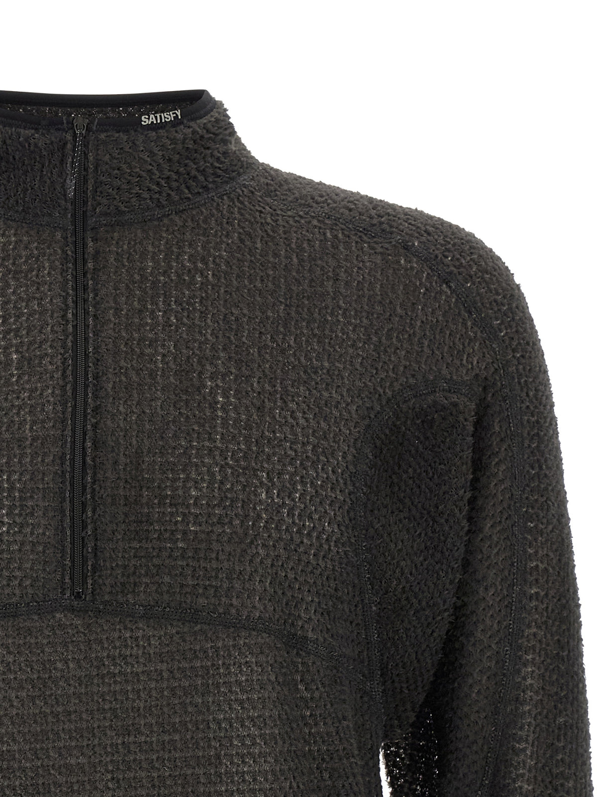 SATISFY Black Polyester Sweatshirt