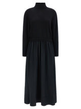 Polo Ralph Lauren Black Wool Long Dress