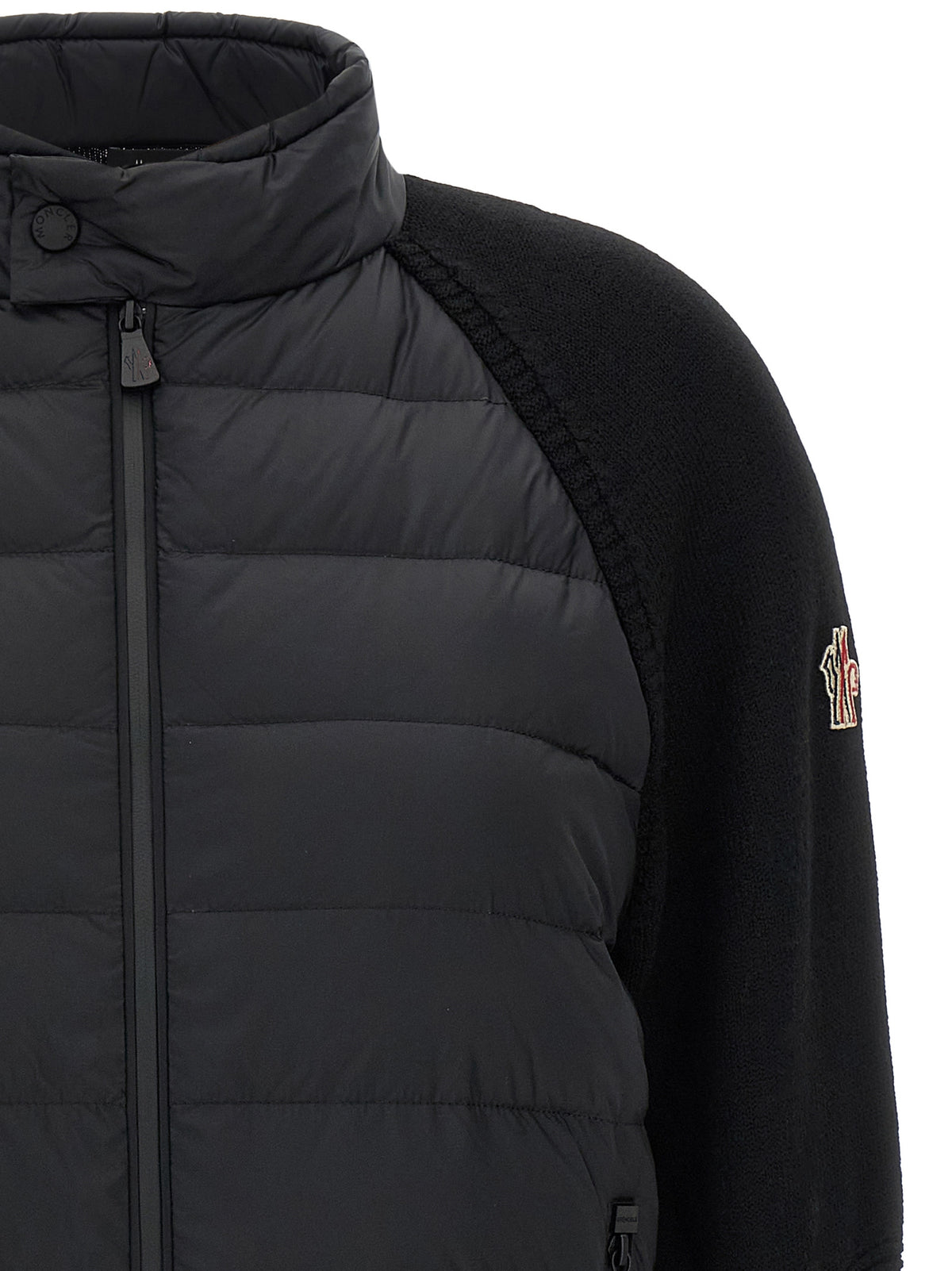 Moncler Grenoble Black Polyamide Cardigan