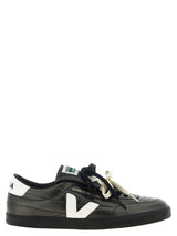 Veja Black Calfskin Low Top Sneakers