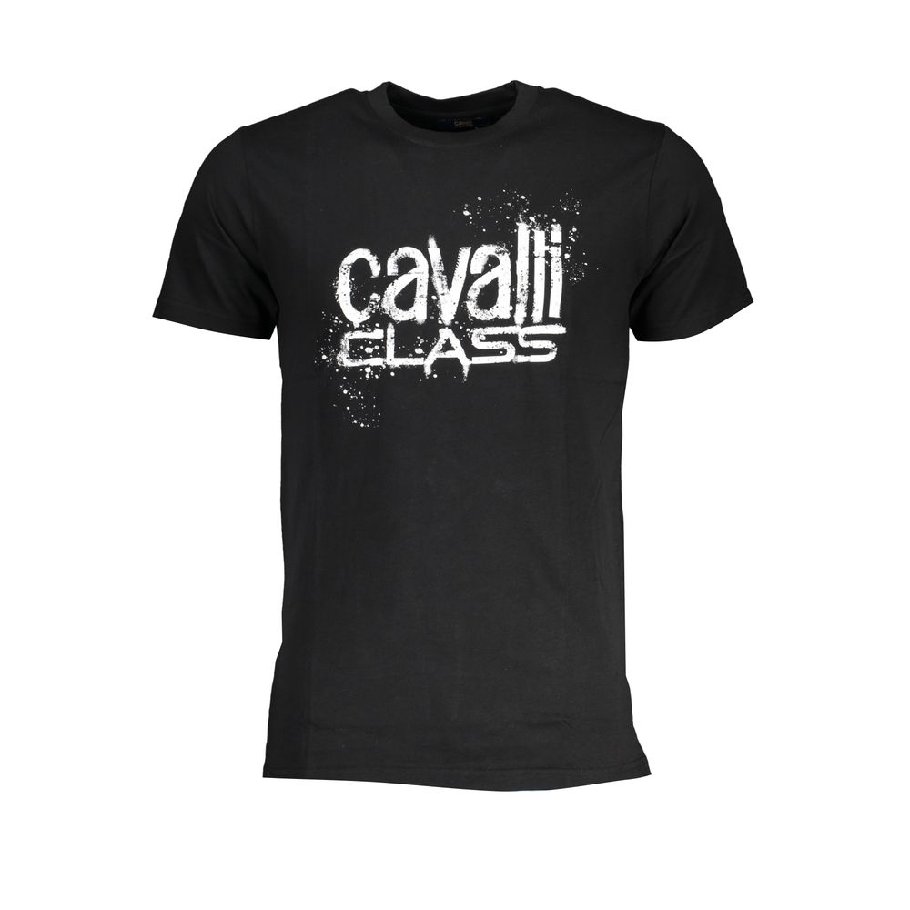Cavalli Class T-Shirt en Coton Noir - Style Élégant et Confortable
