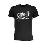 Cavalli Class T-Shirt en Coton Noir - Style Élégant et Confortable