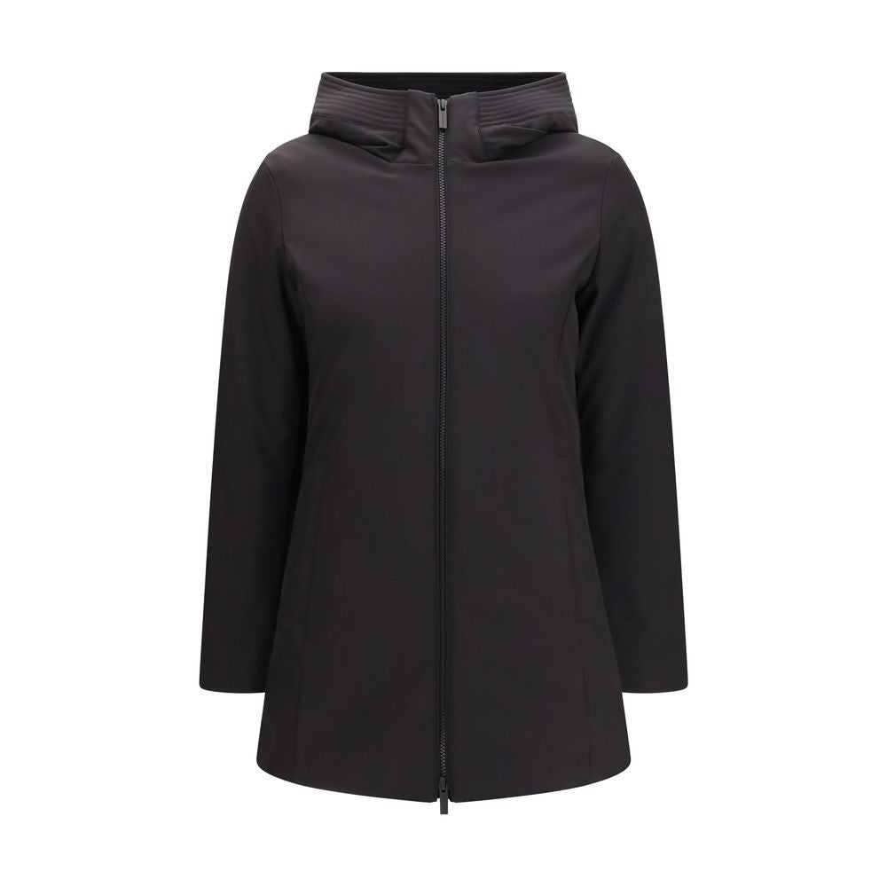 Woolrich Firth Black Water-Repellent Parka for Women