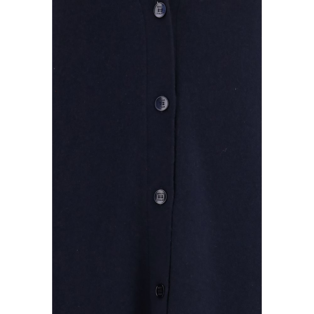 Malo Blue Cashmere Cardigan - Elegant & Comfortable