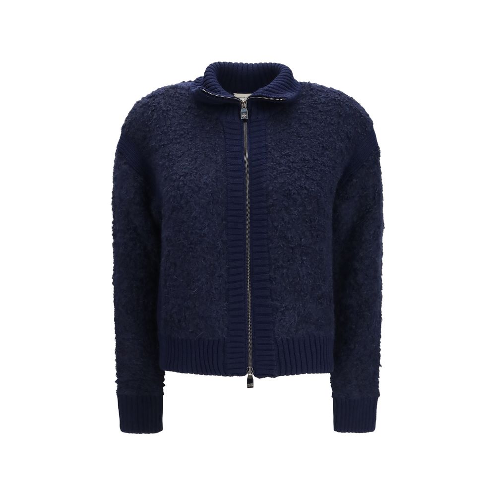 Jacob Cohen Cardigan en Alpaga Vicugna Pacos Bleu