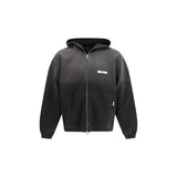 Represent Gray Cotton Hooded Sweatshirt with Gradient Finish