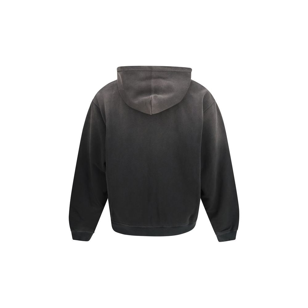 Represent Gray Cotton Hooded Sweatshirt with Gradient Finish