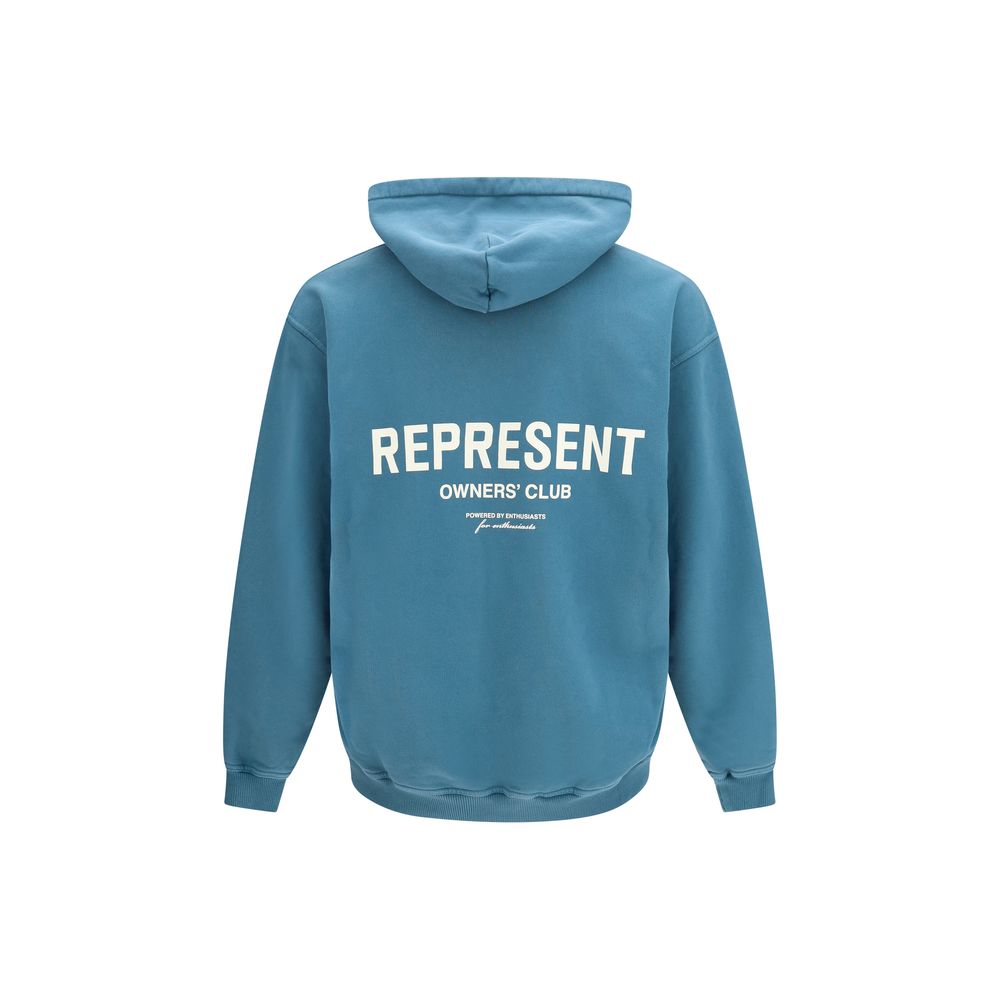 Represent Blue Cotton Hoodie - Stylish Streetwear Essential