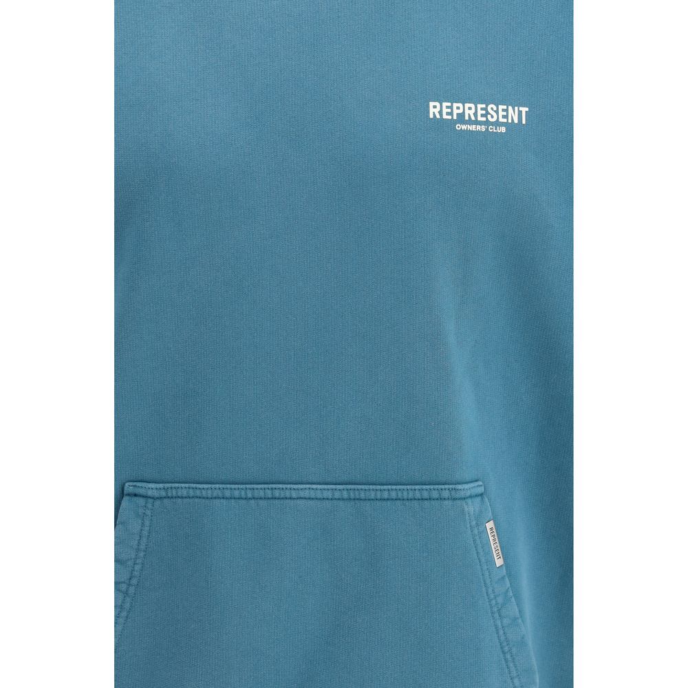 Represent Blue Cotton Hoodie - Stylish Streetwear Essential