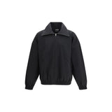 Balenciaga Black Cotton Full-Length Zip Jacket for Men