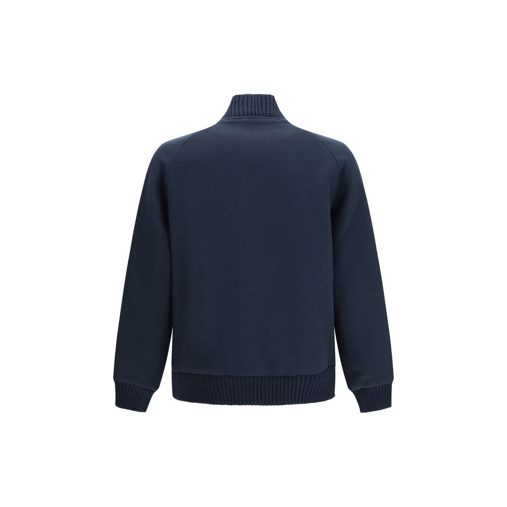 Woolrich Blue Wool Oves Aries Bomber Jacket