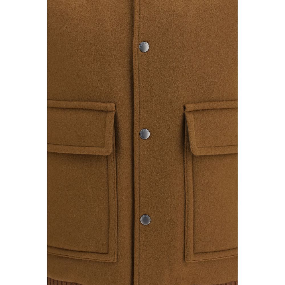 Woolrich Brown Wool Oves Aries Bomber Jacket