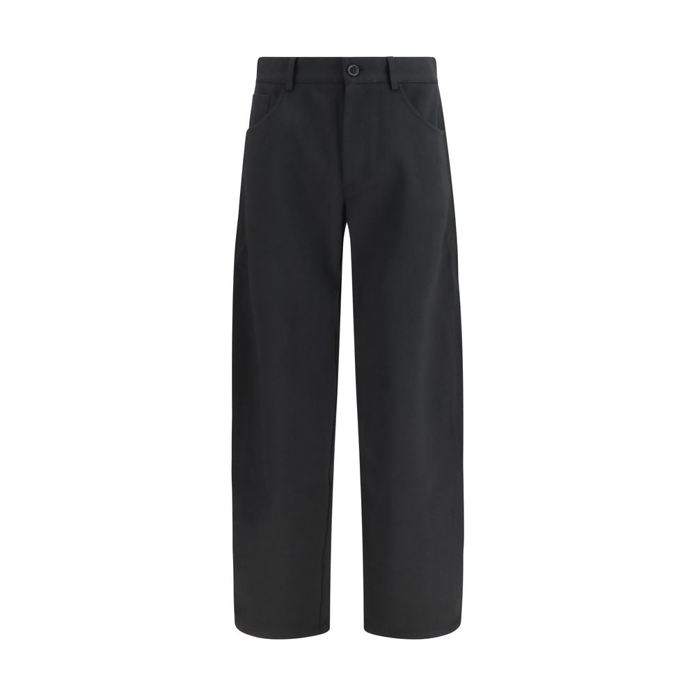 SÉFR Oktai Black Polyester Casual Pants for Men